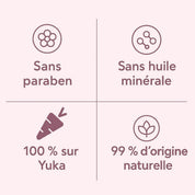 Patchs Anti-cernes Radieuse Paris : sans paraben, sans huile minérale, notés 100% sur Yuka et composés à 99% d’ingrédients d’origine naturelle